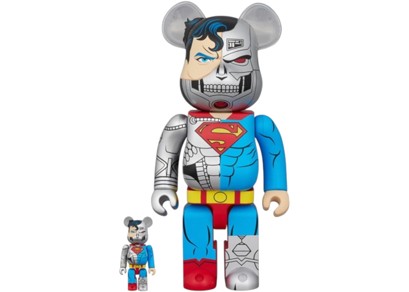 Bearbrick Cyborg Superman 100% & 400% Set - vue secondaire A
