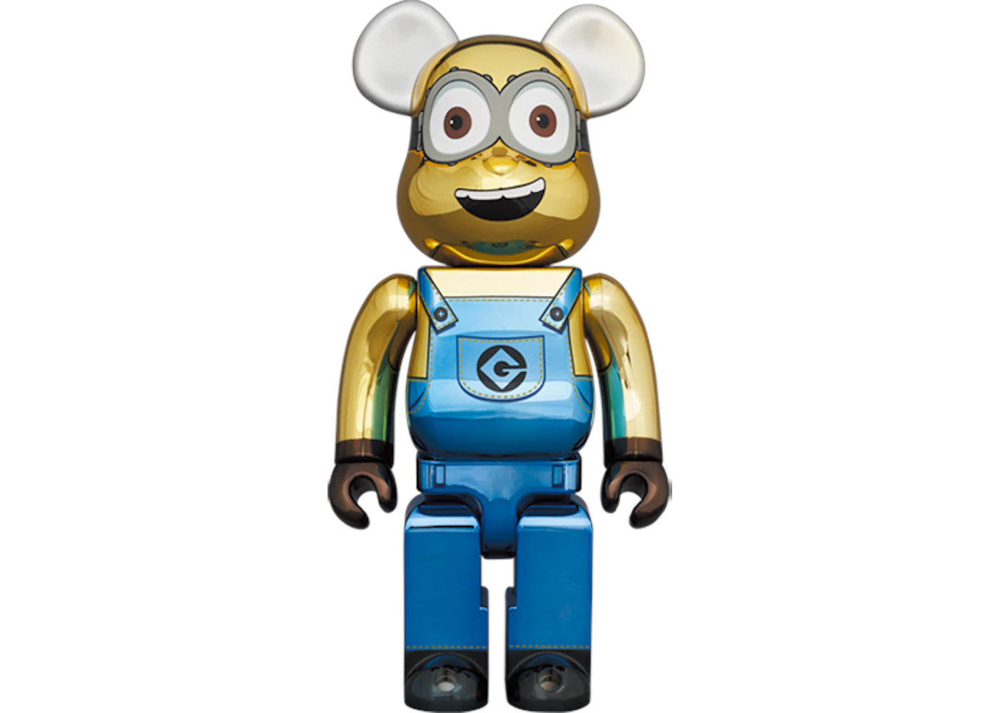 Bearbrick DAVE 1000% CHROME Ver. - vue secondaire A
