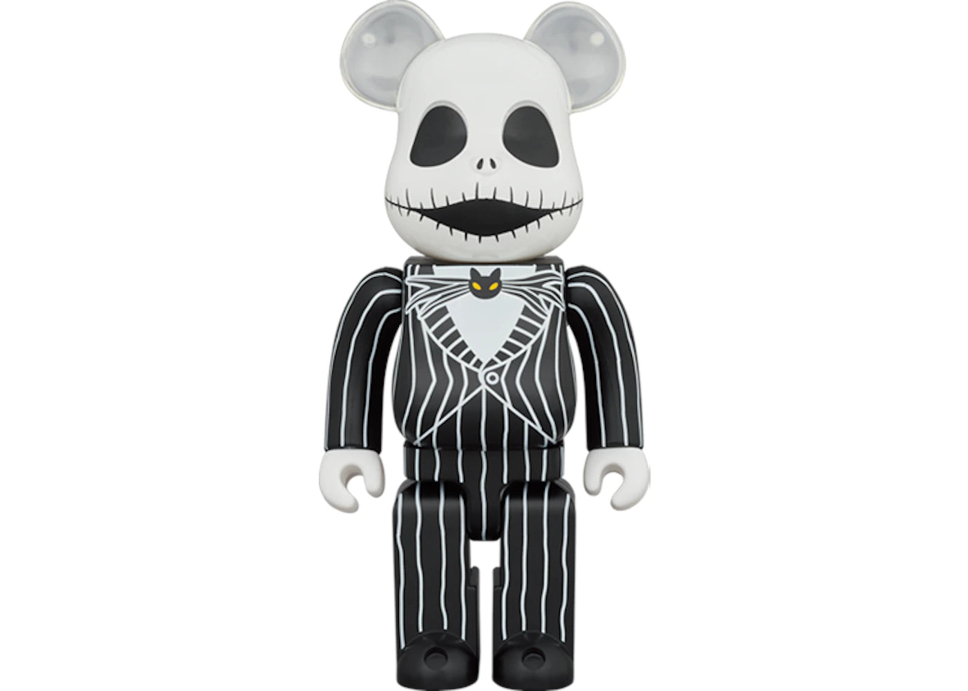 Bearbrick x Disney Tim Burton's The Nightmare Before Christmas Jack Skellington 1000% - vue 360