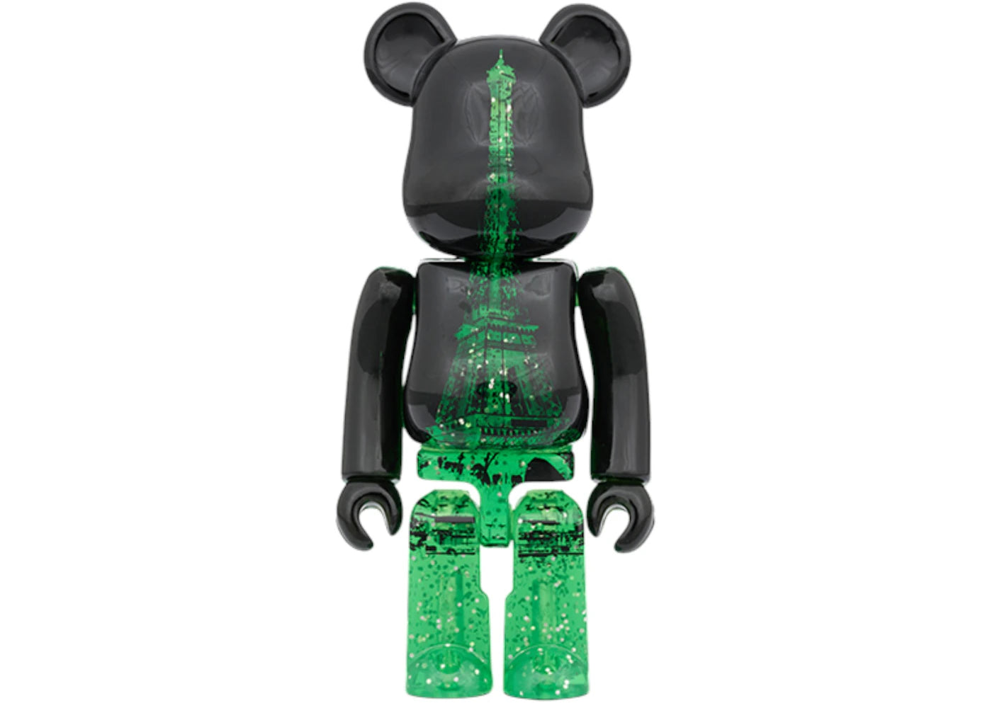 Bearbrick EIFFEL TOWER 100% & 400% GREEN DRESS Ver. 100% & 400% Set Green - vue secondaire B