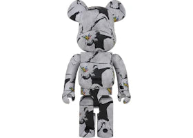 Bearbrick Banksy Flower Bomber 1000% - vue 360