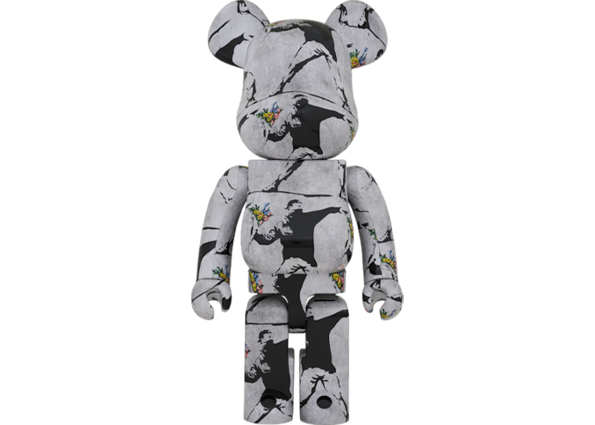 Bearbrick Banksy Flower Bomber 1000% - vue secondaire A