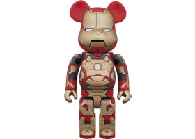 Bearbrick Iron Man Mark XLII 400% Red - vue 360