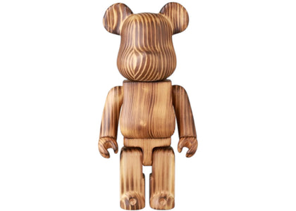 Bearbrick Karimoku Burn Wood 400% - authentic Bearbrick product