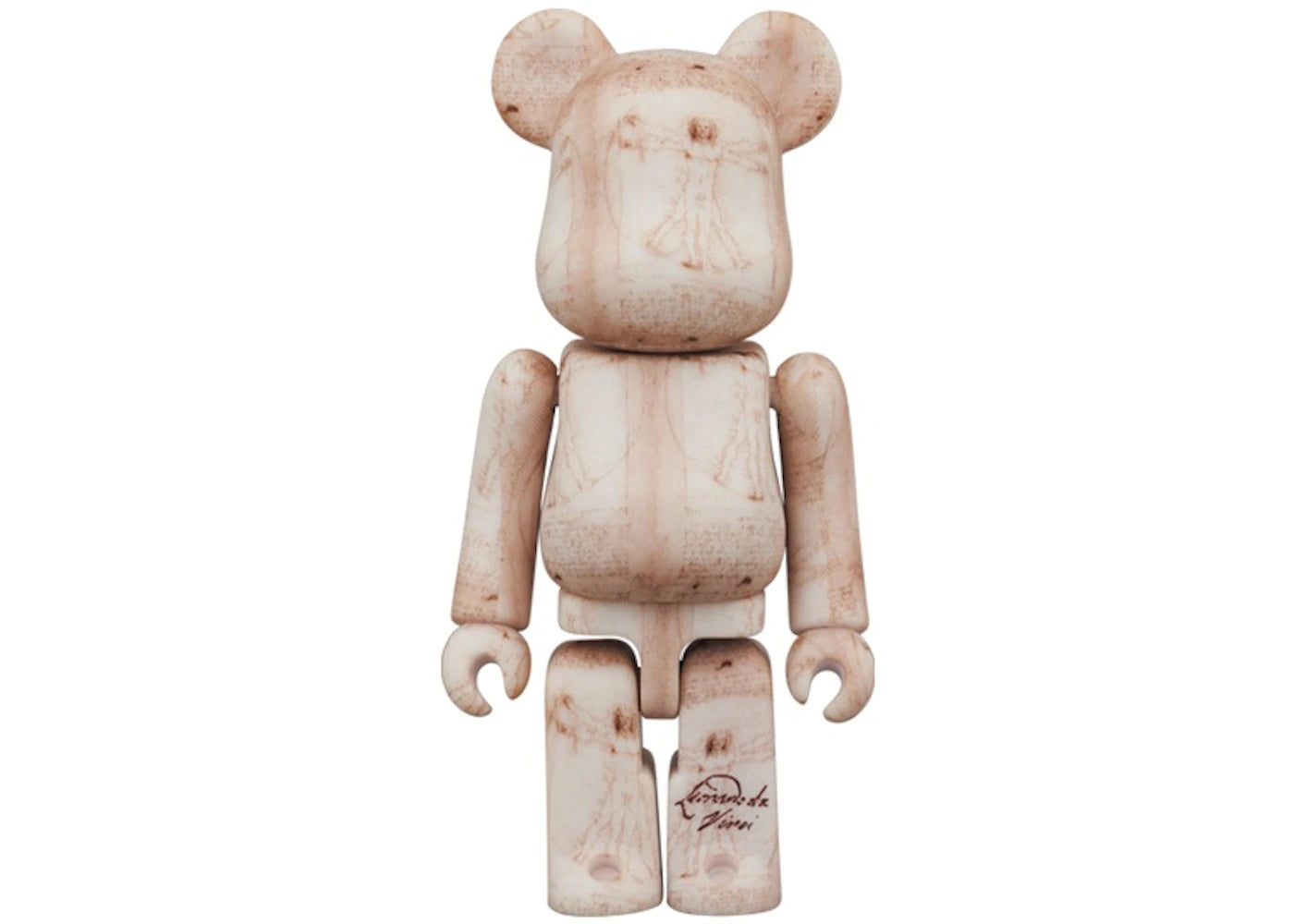 Bearbrick Leonardo da Vinci (Vitruvian Man) 100% & 400% Set - vue secondaire B