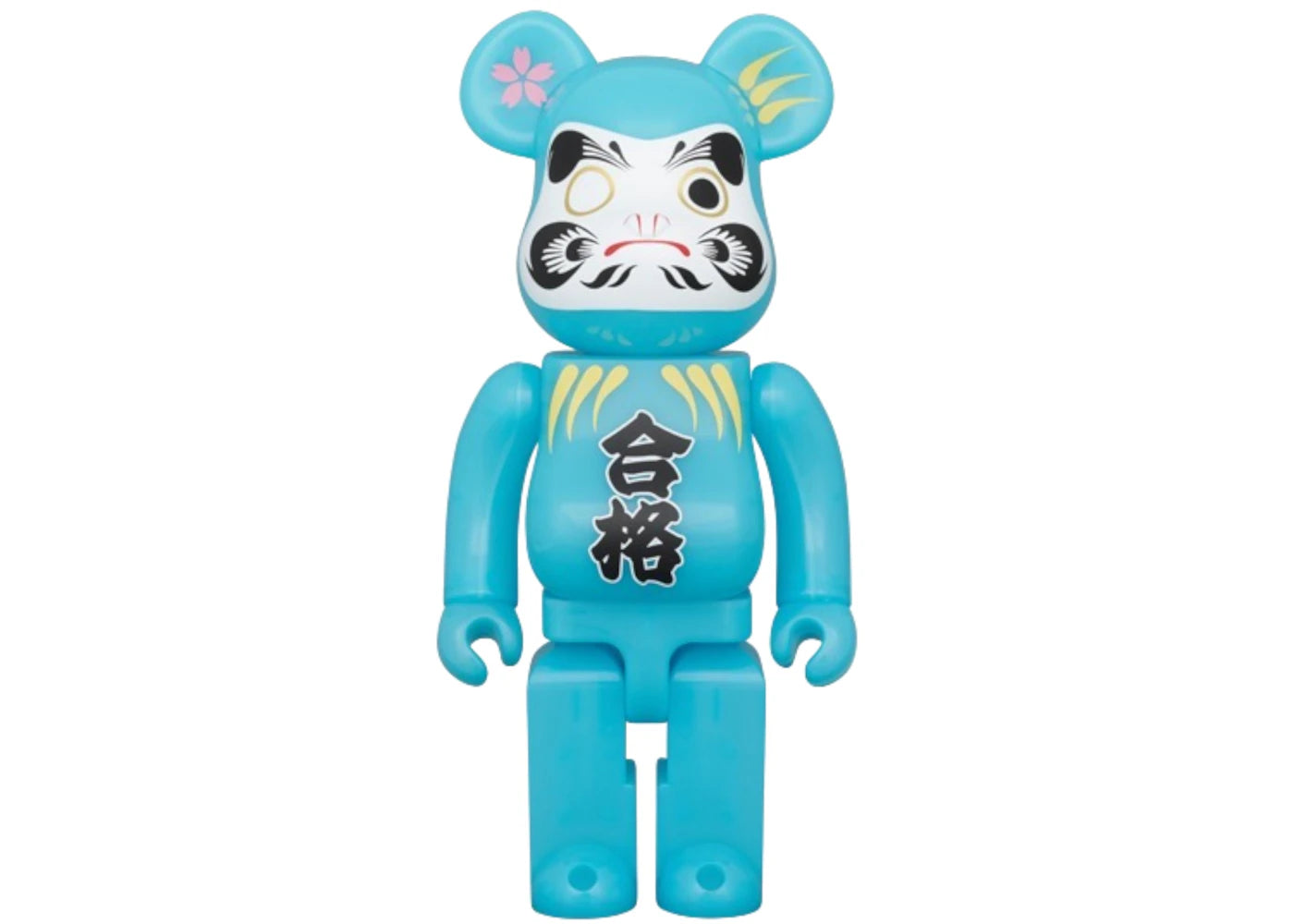 Bearbrick Medicom Toy Daruma Pass Blue 400% Glow in the Dark - vue secondaire A
