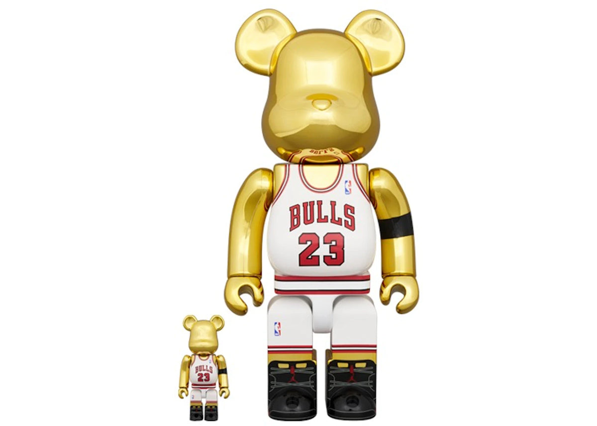 Bearbrick Michael Jordan 1991 World Champion 100% & 400% Set - vue 360
