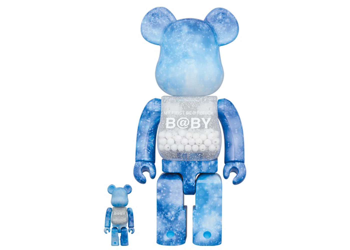 Bearbrick My First Baby Crystal of Snow Ver. 100% & 400% Set - vue secondaire A