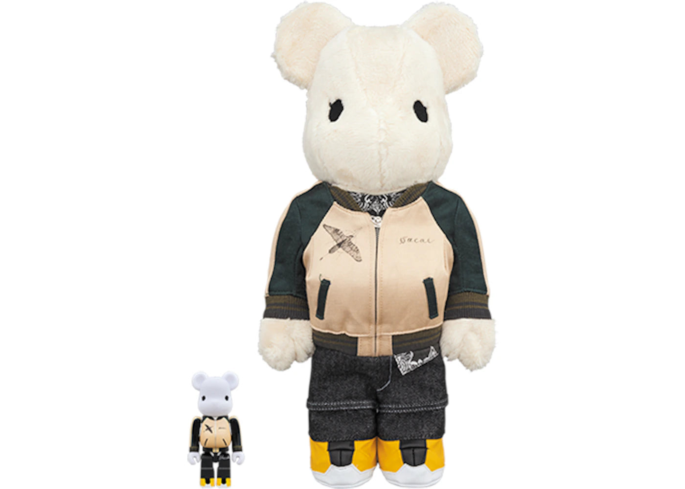 Bearbrick Sacai Medicom Toy Plus Exclusive 100% & 400% Multi - vue secondaire A