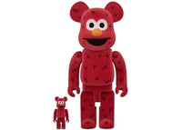 Bearbrick Sesame Street Elmo Flocky 100% & 400% Set