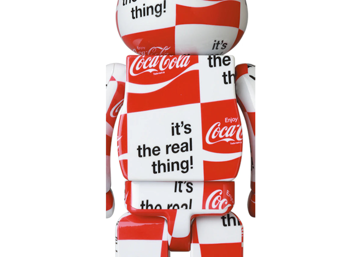 Bearbrick atmos x Coca-Cola 1000% CHECKERBOARD - vue secondaire B