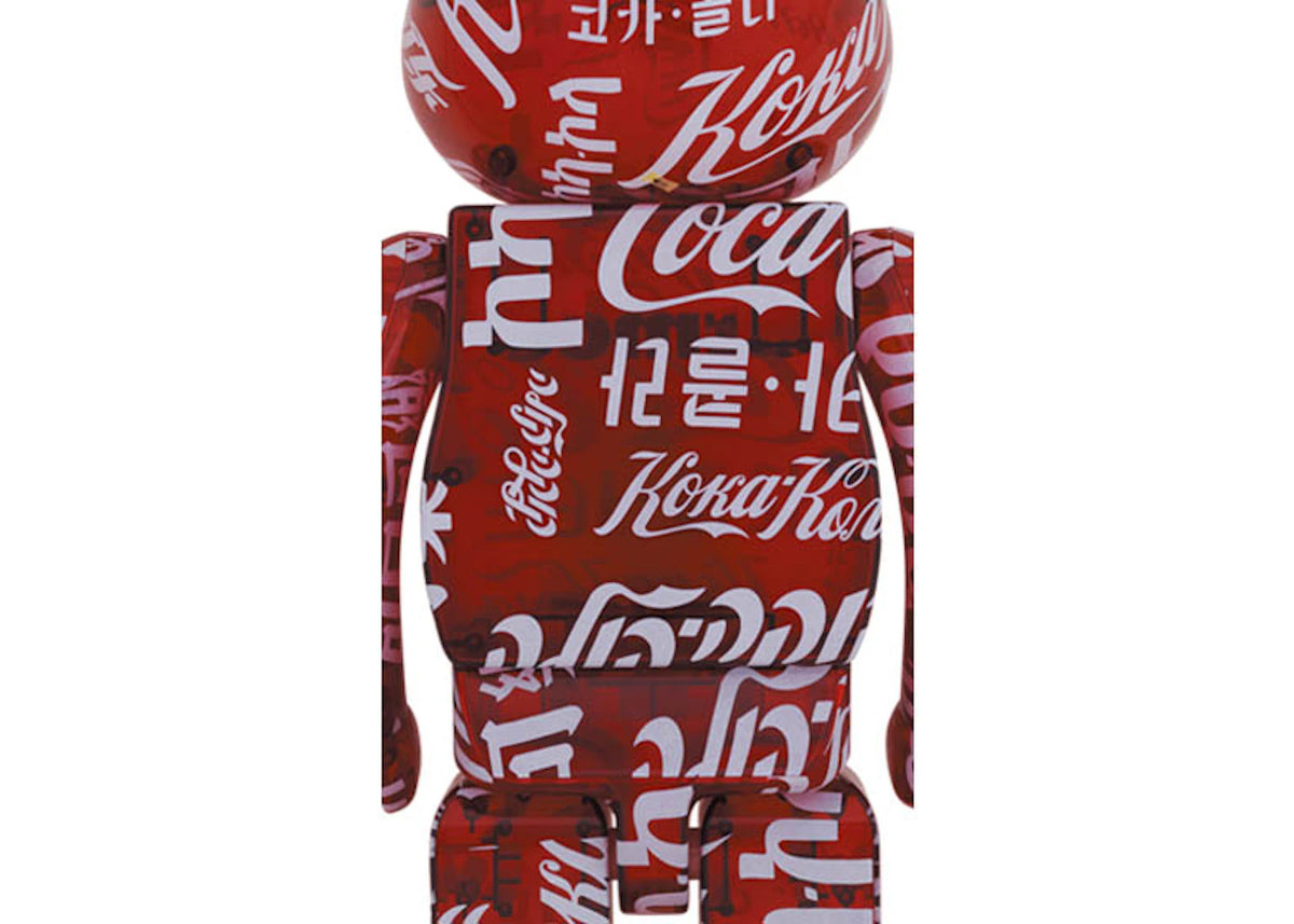 Bearbrick atmos x Coca-Cola 1000% Clear Red - vue secondaire B