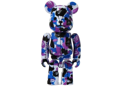 Bearbrick x A Bathing Ape 28th Anniversary Camo #2 100% Purple/Blue/Black - authentic Bearbrick product