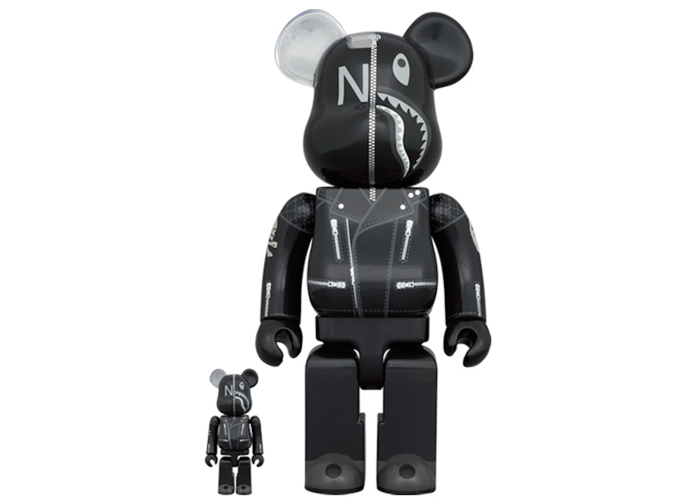 Bearbrick x A Bathing Ape x Neighborhood 100% & 400% Set - vue secondaire A