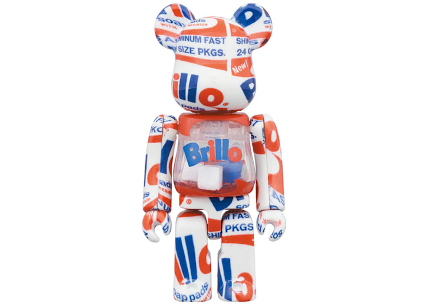 Bearbrick x Andy Warhol Brillo (2022) 100% & 400% Set - vue secondaire A