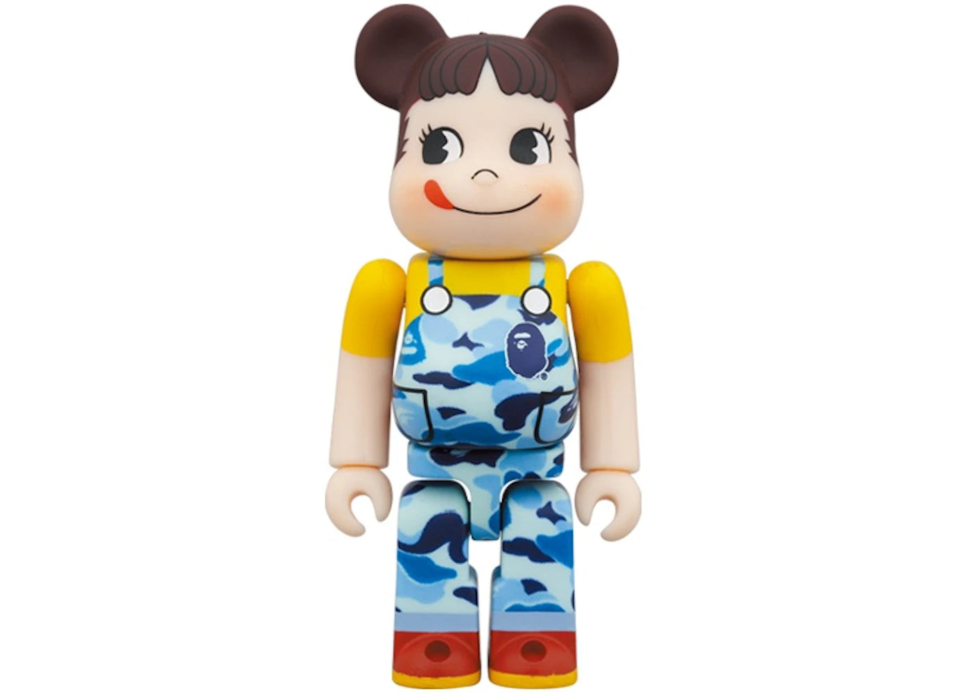 Bearbrick x BAPE Peko-chan 100% & 400% Set Blue Camo - vue secondaire B