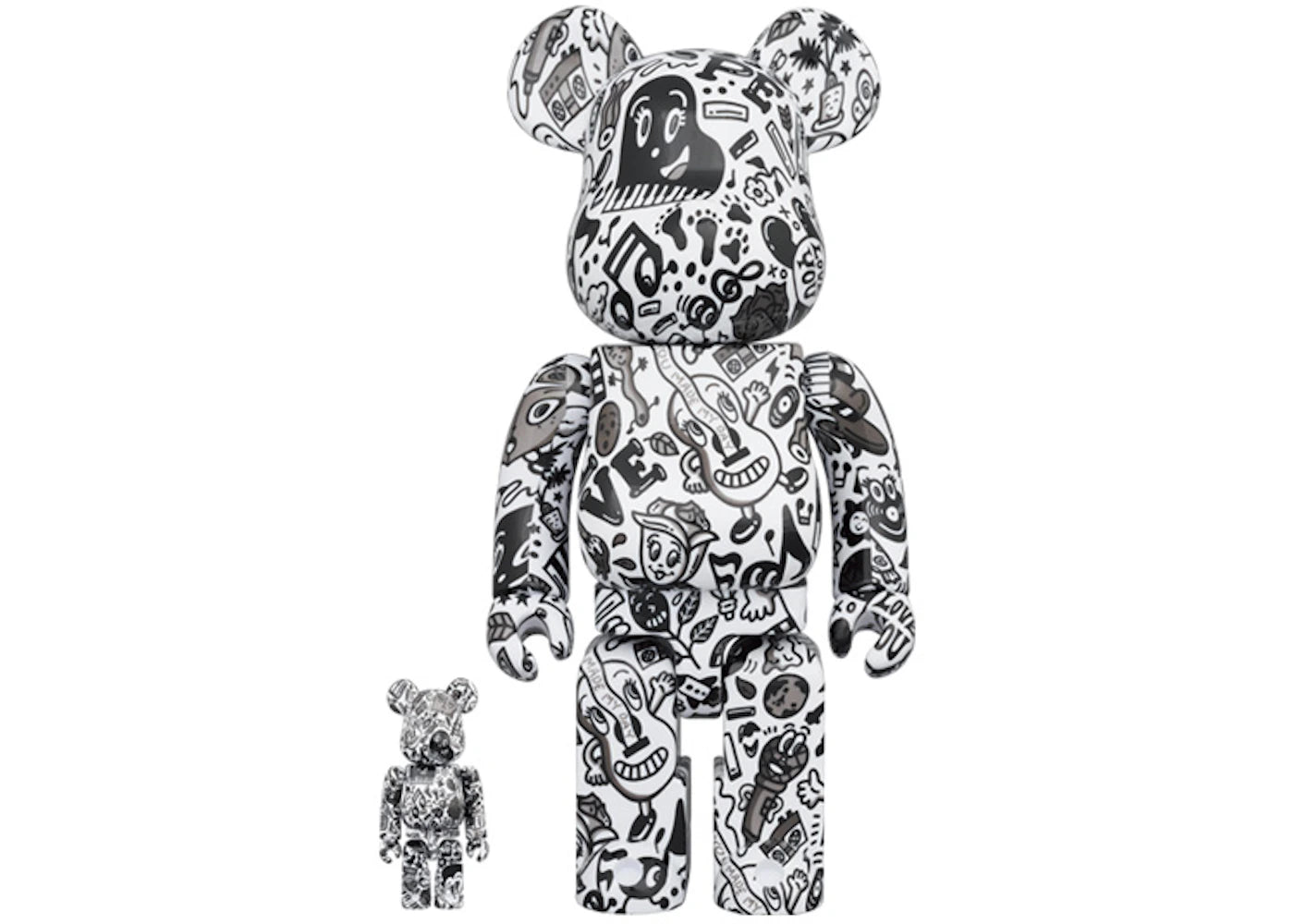 Bearbrick x Chocomoo 100% & 400% Set - vue 360