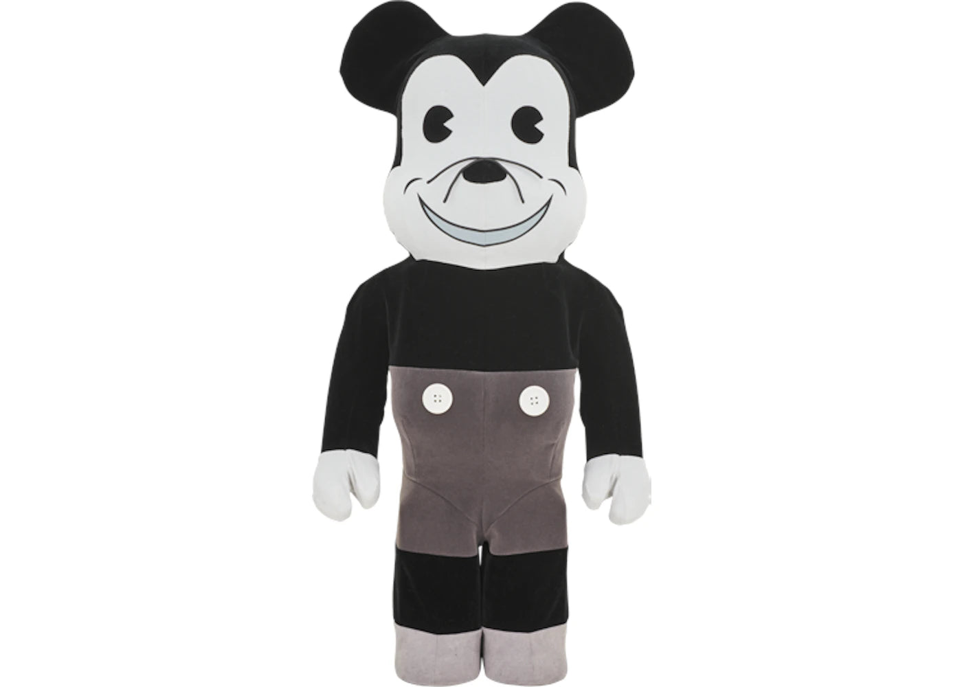 Bearbrick x Disney Mickey Mouse Vintage Version 1000% Black/White - vue secondaire A