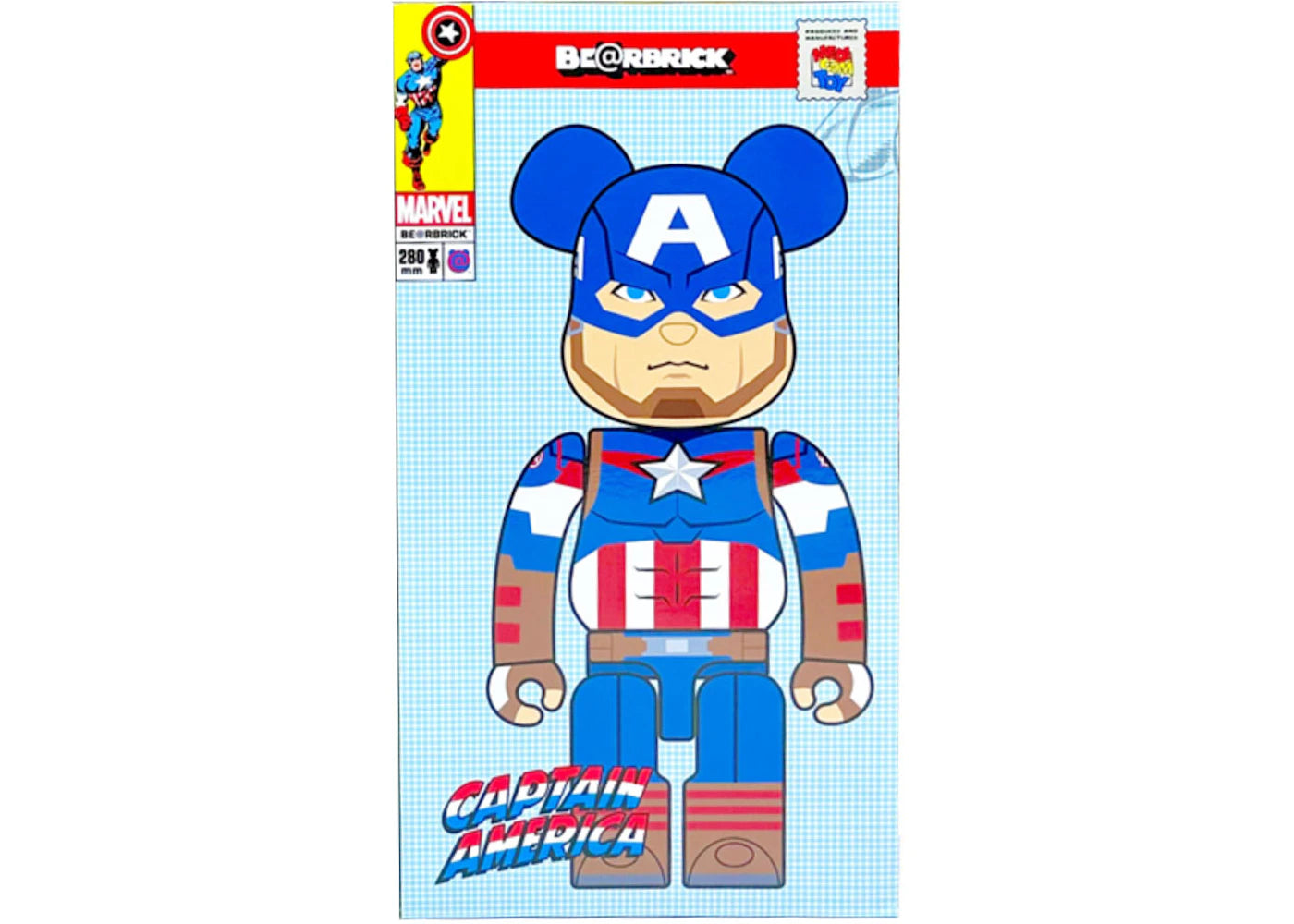 Bearbrick x Marvel Captain America 400% (2025 Version) - vue secondaire B