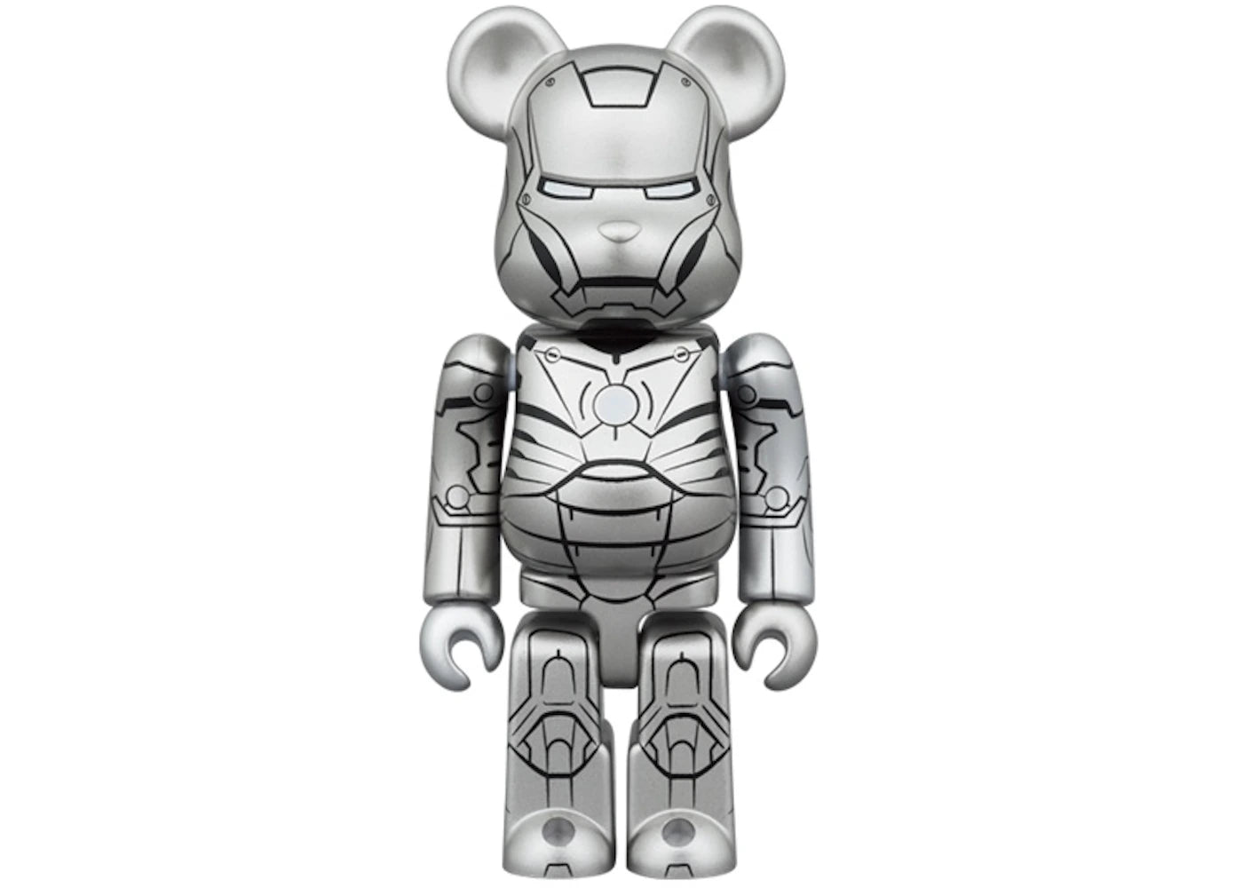Bearbrick x Marvel The Infinity Saga Iron Man Mark II 100% & 400% Set - vue secondaire B