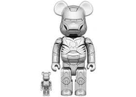 Bearbrick x Marvel The Infinity Saga Iron Man Mark II 100% & 400% Set - vue 360