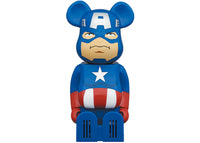 Bearbrick x Marvel x Cleverin Captain America Lufterfrischer Blau