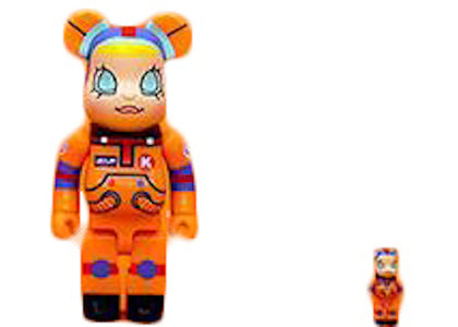Bearbrick x Milk Cargo Space Molly 100% & 400% Set - authentic Bearbrick product
