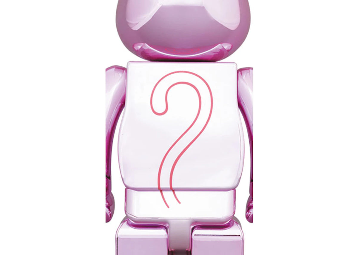 Bearbrick x Pink Panther 100% & 400% Set Chrome Ver. - vue secondaire B
