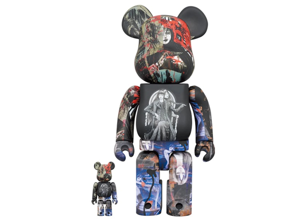 Bearbrick x S'YTE x Junji Ito Tomie 100% & 400% Set - vue secondaire A