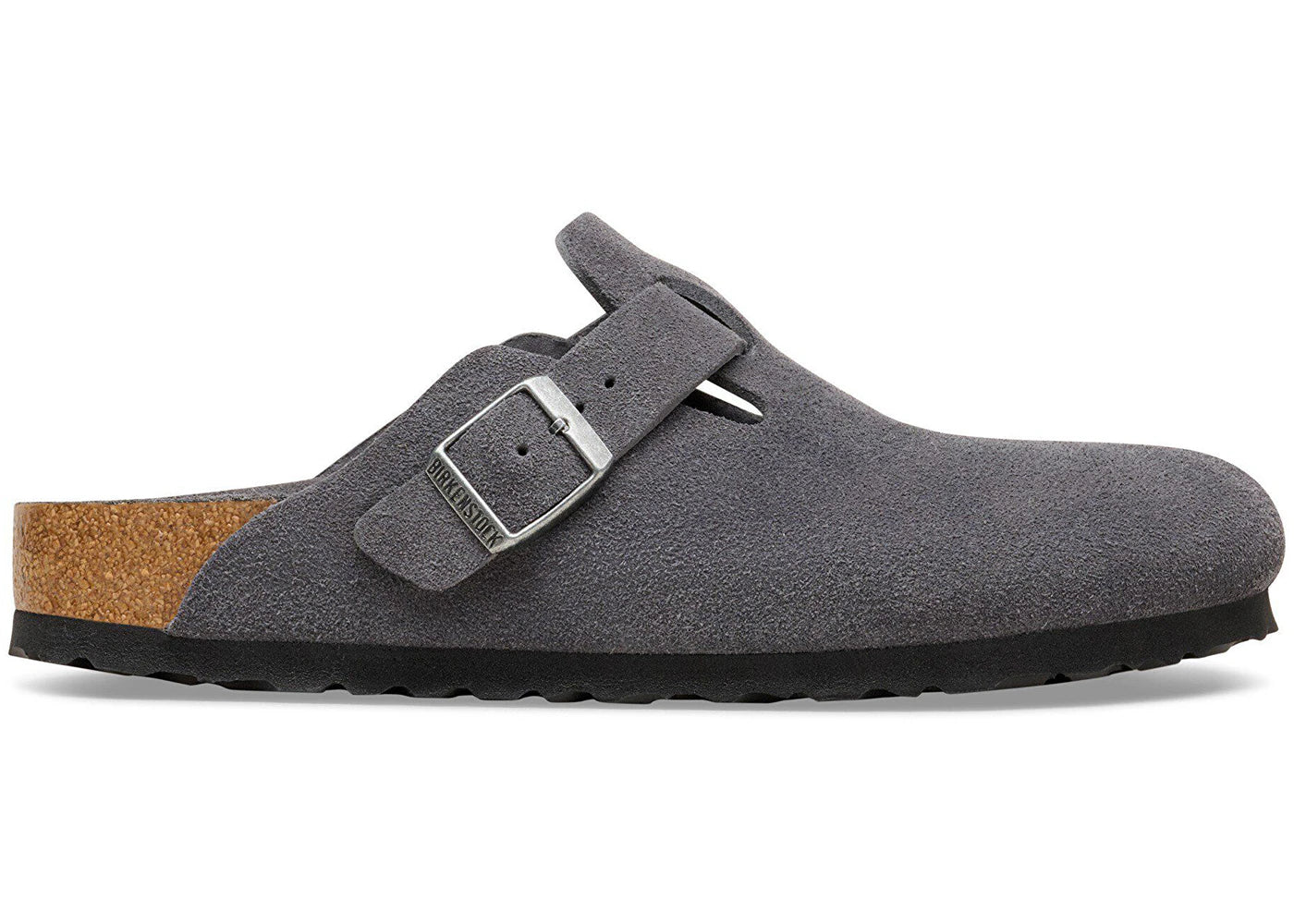 Birken Boston Soft Footbed Charcoal - vue 360