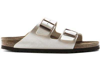 Birkenstock Arizona Birko-Flor Graceful Pearl White