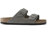 Birkenstock Arizona Nubuck Leather Desert Buck Whale Gray