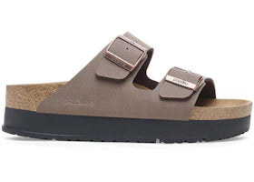 Birkenstock Arizona PAP Flex Platform Birko-Flor Mocha