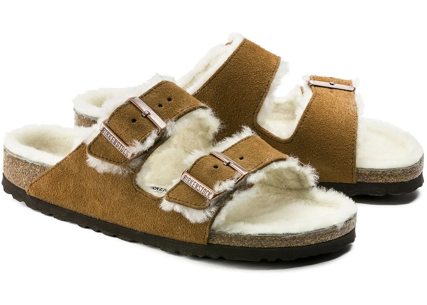 Birkenstock Arizona Shearling Suede Mink - vue secondaire B
