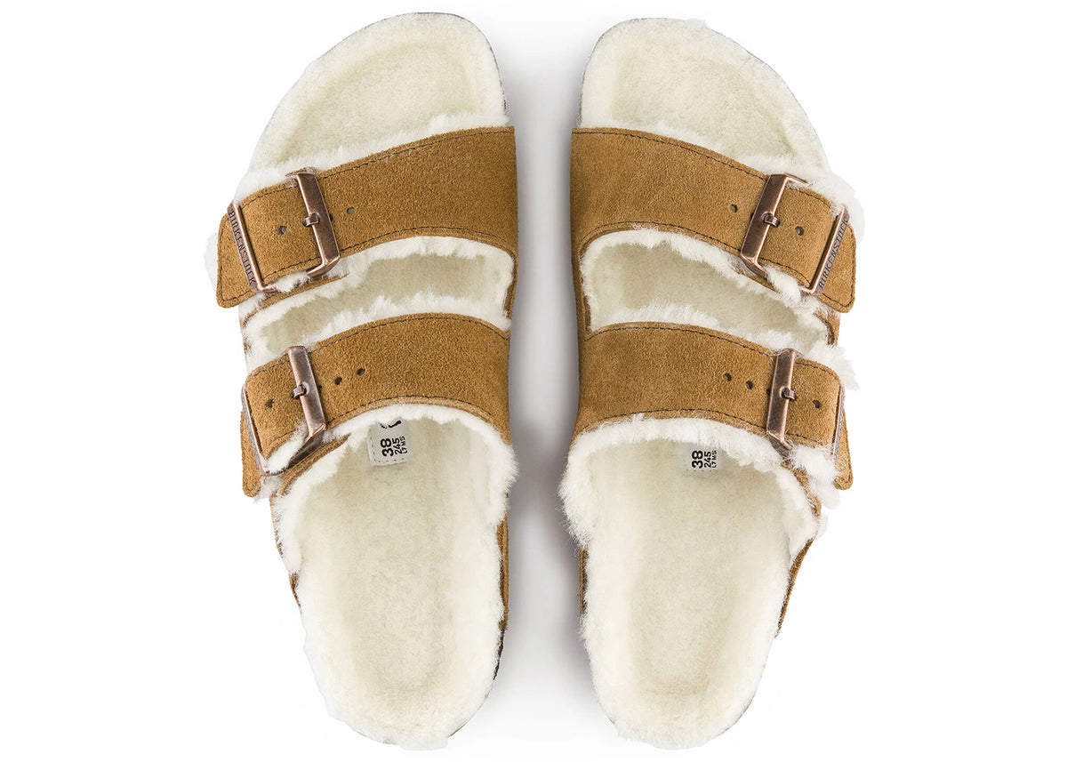 Birkenstock Arizona Shearling Suede Mink - vue secondaire B