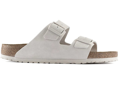 Birkenstock Arizona Soft Footbed Suede Antique White - authentic Birkenstock sneakers