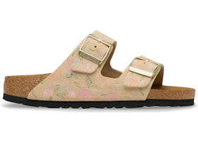 Birkenstock Arizona Suede Sandcastle Flower Print
