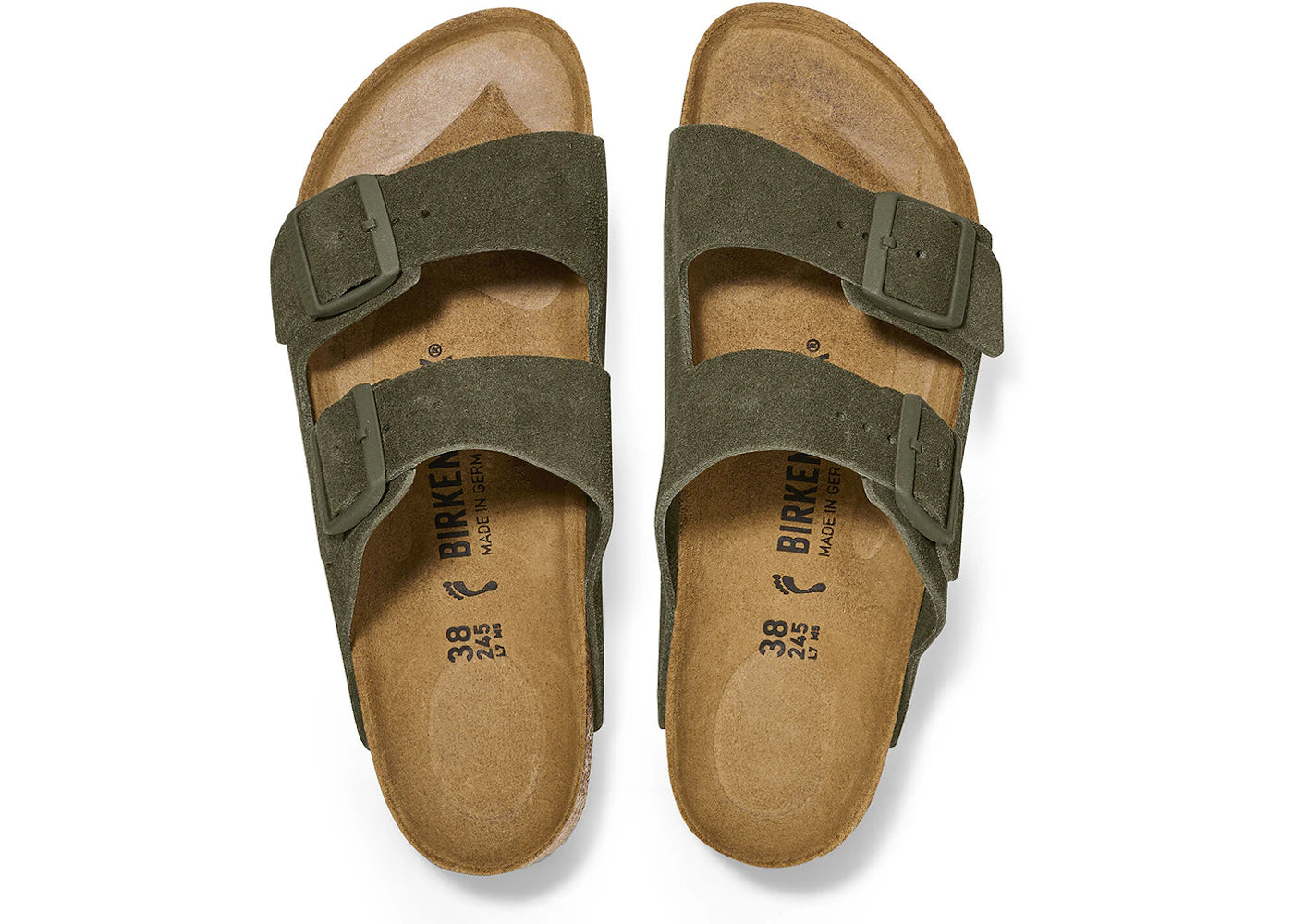 Birkenstock Arizona Suede Thyme - vue secondaire B