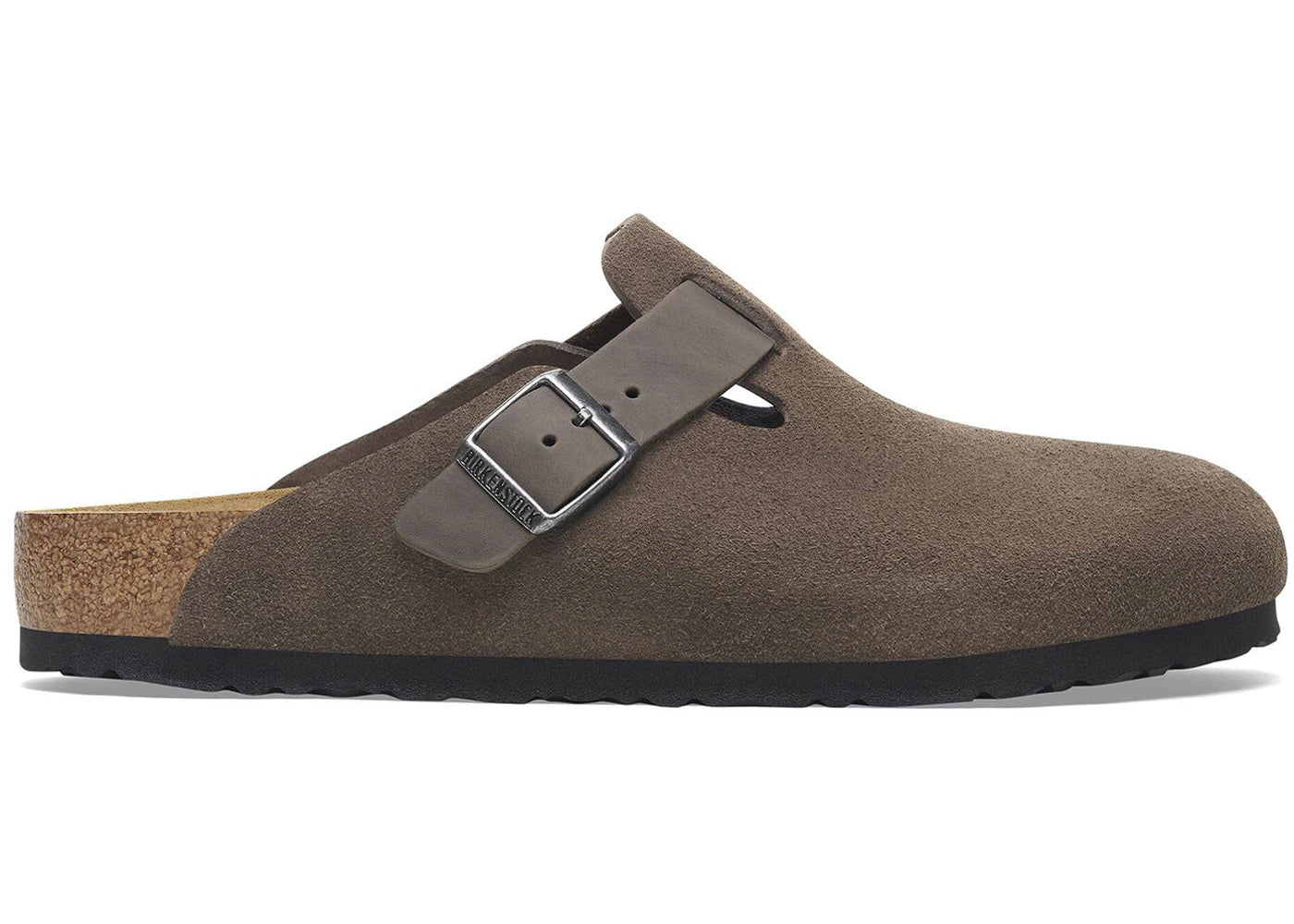 Birkenstock Boston BS Mixed Leather Concrete Grey - vue 360