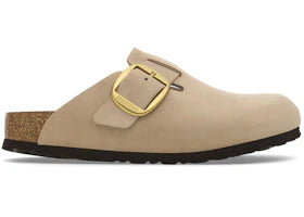 Birkenstock Boston Big Buckle Nubuck Sandcastle - authentic Birkenstock sneakers