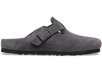 Birkenstock Boston Exquisite Suede Charcoal