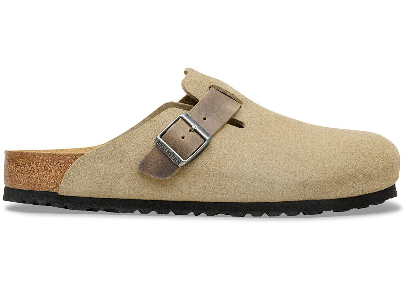 Birkenstock Boston Mixed Leather Faded Khaki - vue 360