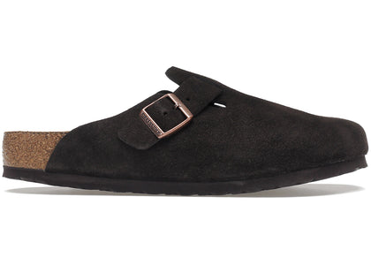 Birkenstock Boston Soft Footbed Suede Mocca - authentic Birkenstock sneakers