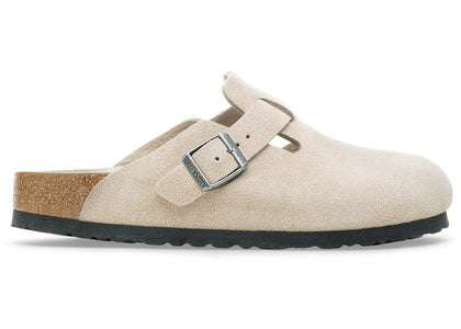 Birkenstock Boston Soft Footbed Suede Oyster Tonal - authentic Birkenstock sneakers