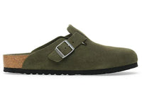 Birkenstock Boston Soft Footbed Suede Thyme Tonal