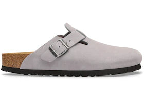 Birkenstock Boston Suede Leather Lavender Sky