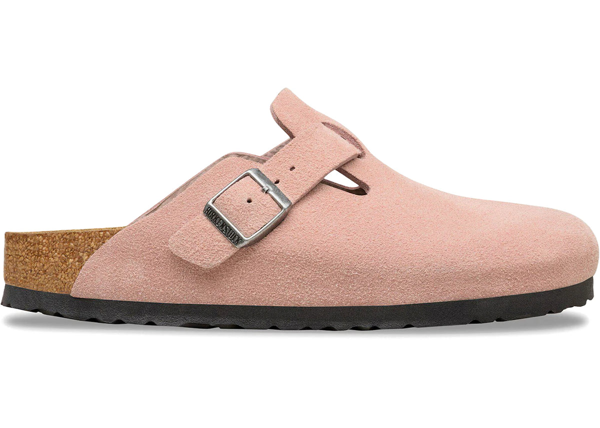 Birkenstock Boston Suede Pink Clay - vue secondaire A
