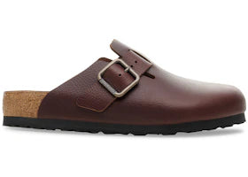 Birkenstock Boston Wire Buckle Leather Vintage Wood Roast - authentic Birkenstock sneakers