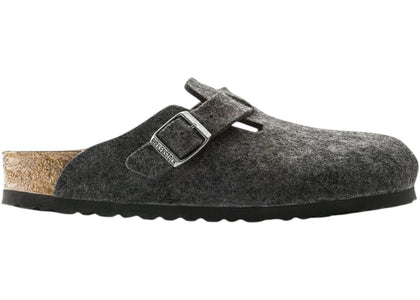 Birkenstock Boston Wool Felt Anthracite - authentic Birkenstock sneakers