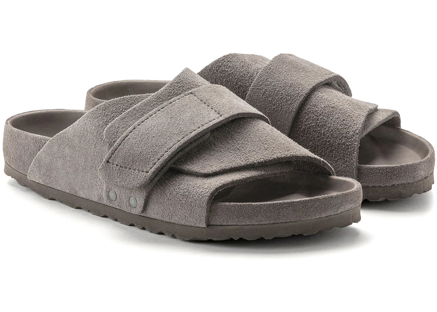 Birkenstock Kyoto Suede Grey Taupe - vue secondaire A